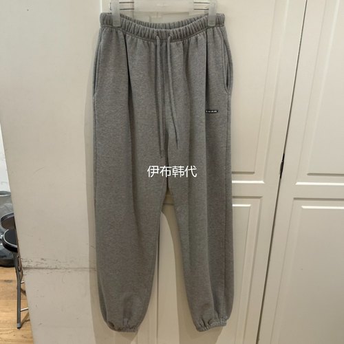 松紧腰休闲字母加绒拉绒卫裤