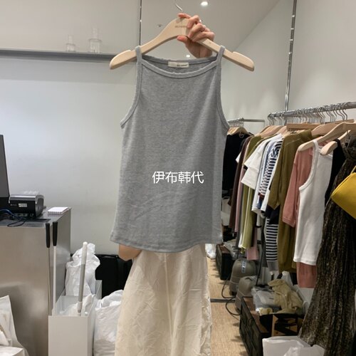 26夏圆领磨破做旧休闲吊带背心
