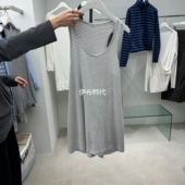 26春款 NEUTER韩国东大门正品 代购 大圆领细条纹宽松工字背心裙