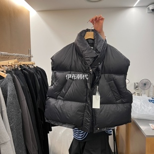 立领纯色休闲拉链面包服羽绒马夹 25冬款 BLAIR韩国东大门正品 代购