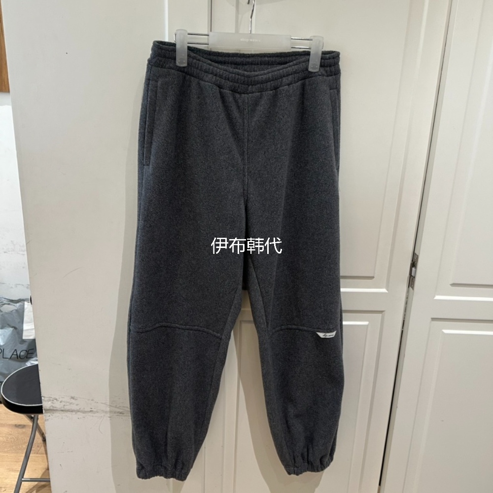 松紧摇粒绒休闲时尚标牌卫裤长裤