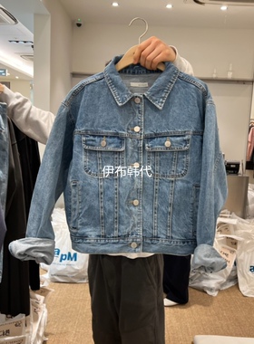 SELF SERVICE韩国东大门正品代购26春 磨白做旧休闲牛仔外套夹克