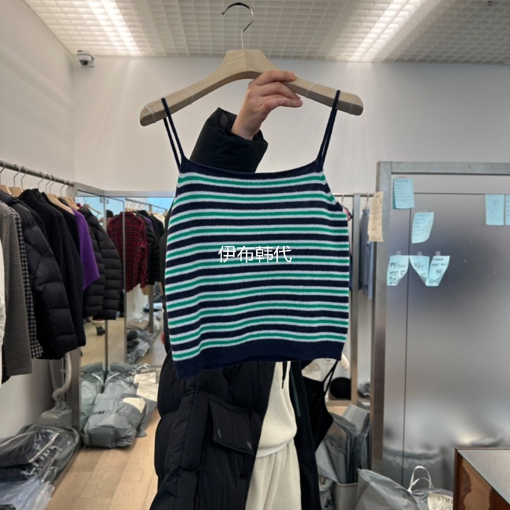 LTMS韩国东大门正品代购26春款 彩色条纹休闲针织羊毛吊带背心女,女装/女士精品,背心吊带,淘宝优惠券,粉丝福利购,淘宝优惠卷