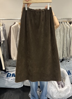 TAFFETA 韩国东大门正品代购冬款 纯色休闲半身裙长裙