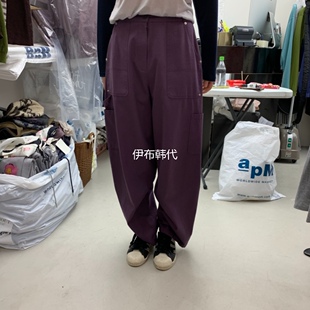 26春款 代购 纯色休闲多口袋工装 裤 SOLD 直筒裤 OUT韩国东大门正品