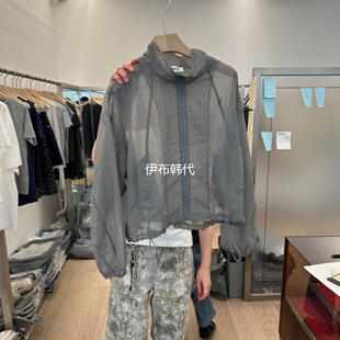 LTMS韩国东大门正品代购26夏款 翻领休闲纯色薄款拉链防晒外套