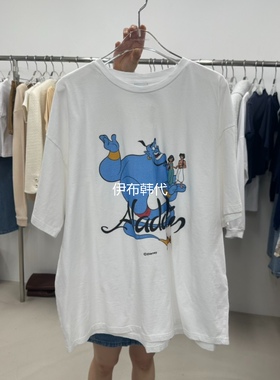 TOPDRESSING韩国东大门正品代购26春款 圆领卡通怪兽宽松短袖T恤