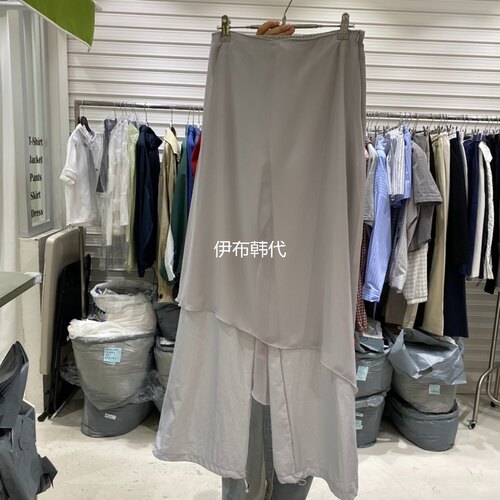 纯色休闲百搭长裤半裙假两件裙裤