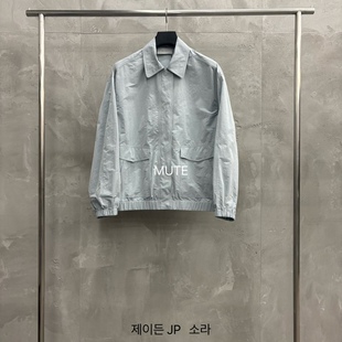 MUTE韩国东大门正品 26春款 翻领休闲气质口袋时尚 短外套夹克 代购