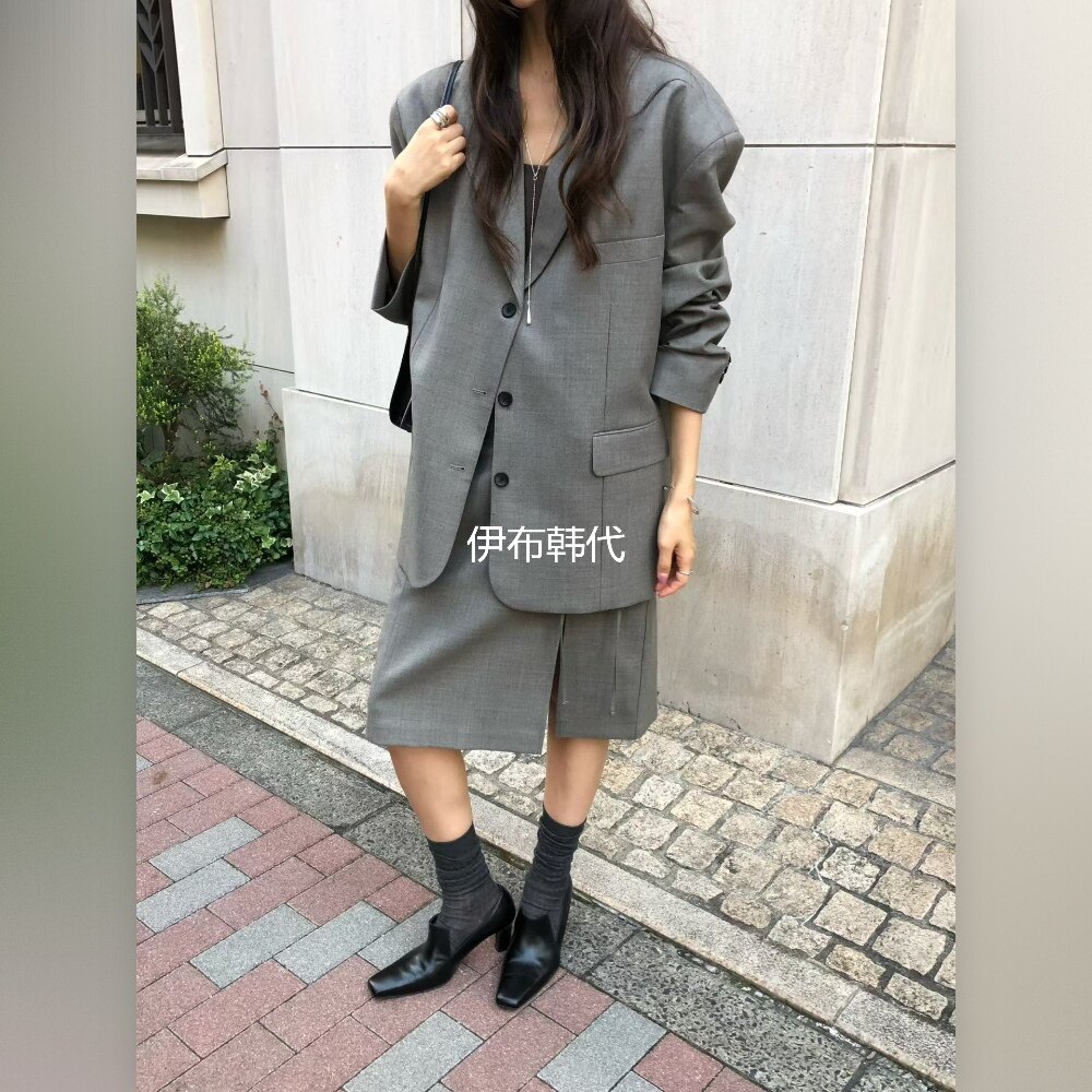 NORMAL韩国东大门正品代购26秋款 翻领西服领气质基础款西装外套