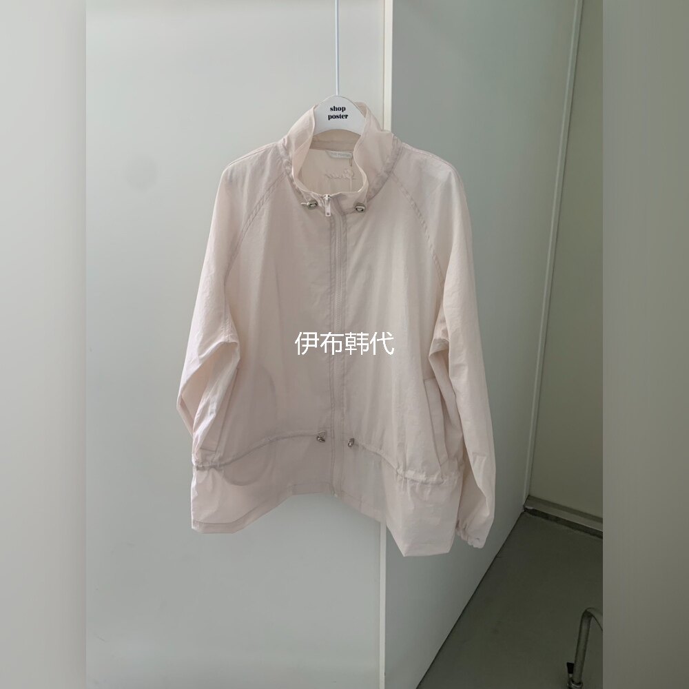 SHOP POSTER韩国东大门正品代购26夏 立领纯色抽绳薄款防晒衫外套