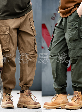 17257 夏季百搭工装多口袋户外工装潮流休闲裤