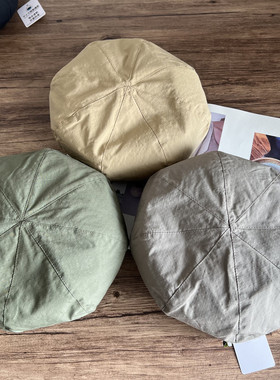 日系帽子女新款贝雷帽春夏季百搭文艺出游黑色韩版春秋画家帽