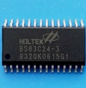 合泰8-Bit触摸按键式FLASH单片机 BS83C24-3 28SOP 全新原装