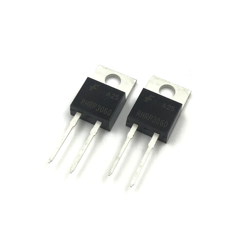 现货 RHRP3060 30A 600V 直插TO-220-2脚 超快速快恢复二极管