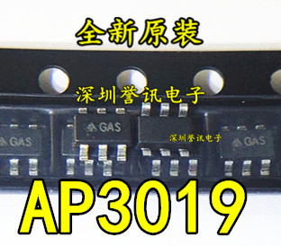直拍 AP3019AKTR-G1 丝印：GAS SOT23-6 【全新原装】