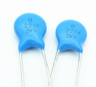 （100个）瓷片电容221/2KV 331高压瓷片电容220pF/2KV瓷介电容221