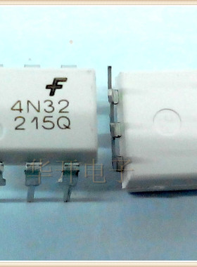 芯片 白色光耦 4N32SM 直插DIP6 光电耦合器 晶体管输出 进口仙童