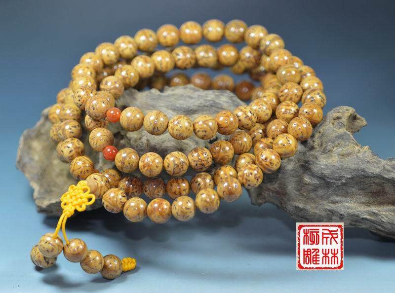 精磨龙眼菩提子108佛珠 白豆菩提 草菩提 滴血莲花 凤眼菩提 沉香