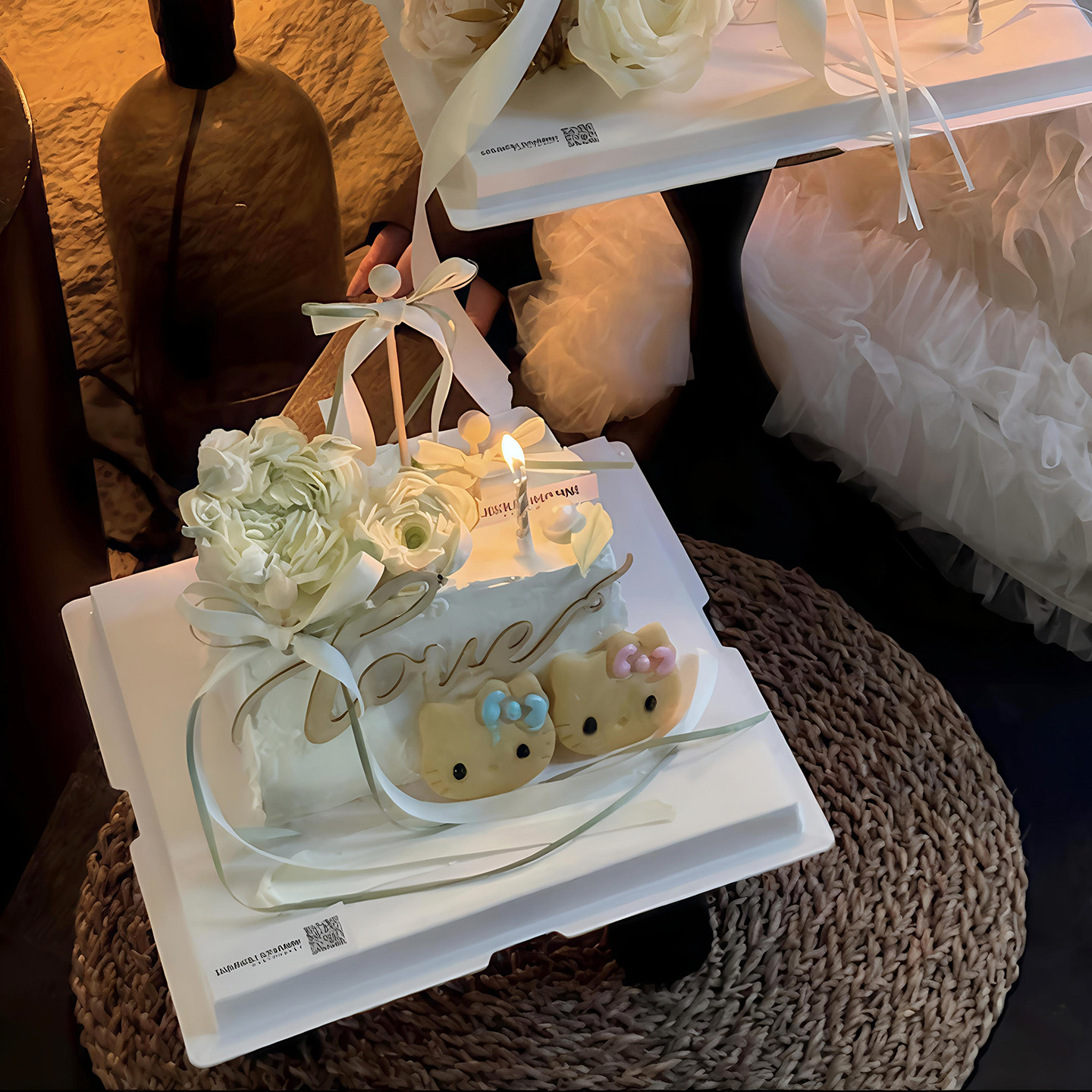 包邮网红韩式裱花朵蛋糕巧克力硅胶模具可爱猫饼干模具love插件
