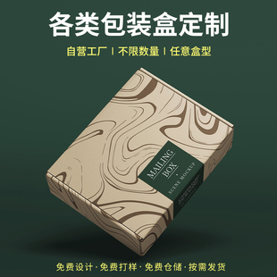 定制飞机盒彩色拉链纸箱纸盒订做快递打包免胶带拉立得试剂包装盒