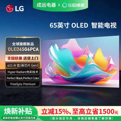 LG OLED65G6PCA  G6系列 65英寸OLED 超薄无缝贴壁 壁纸电视