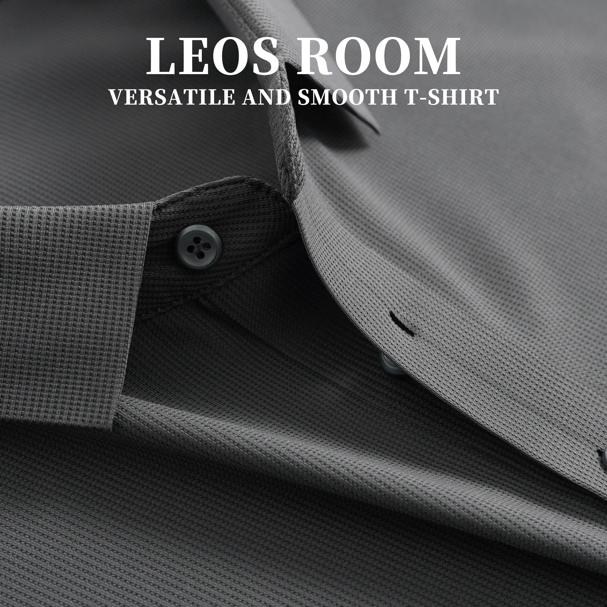 华夫格凉感Polo衫男短袖翻领T恤夏季薄款男装新款冰丝翻领男士潮