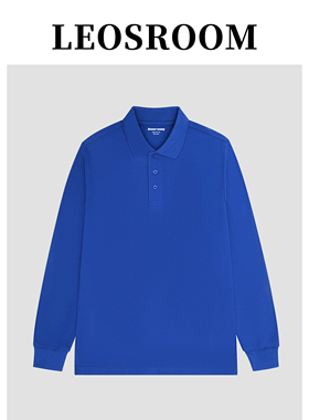 2023新款基础休闲复古纯色翻领POLO衫春秋季纯棉上衣帅气潮流长袖