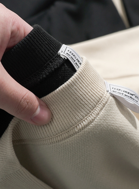 春秋季薄款简约纯色v领百搭毛衣空调衫外套针织开衫男士纯棉休闲