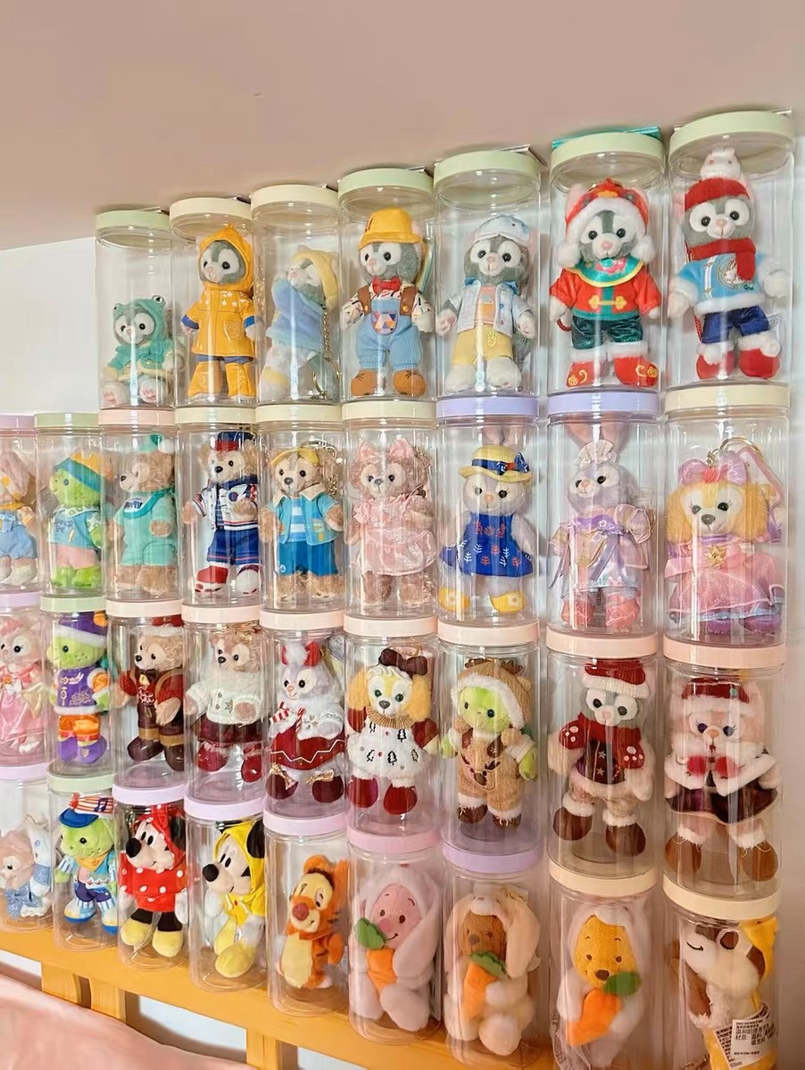 迪士尼挂件收纳盒星黛露玲娜贝儿公仔玩偶毛绒玩具手办马卡龙罐子