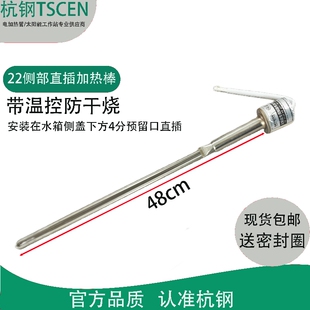 杭钢4分侧插太阳能热水器22直插电加热管加热棒1500W