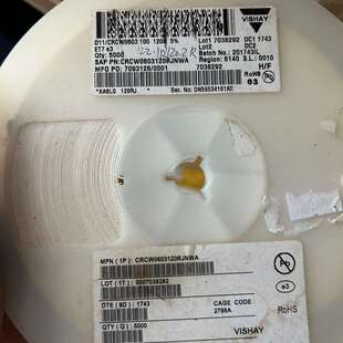 议价CRCW0603120 Vishay?整盘 有点老标签 一