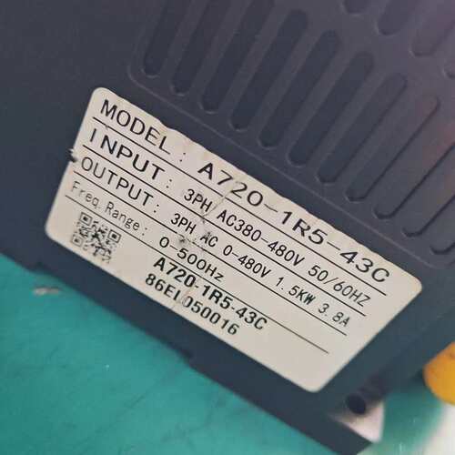 议价酷马变频器1.5KW，A720-1R5-43C，A720-1