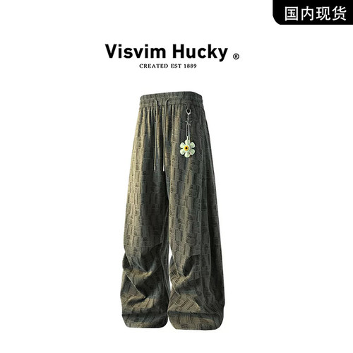 【官网正品】VISVIM HUCKY 垂感褶皱休闲裤男宽松直筒长裤秋冬季