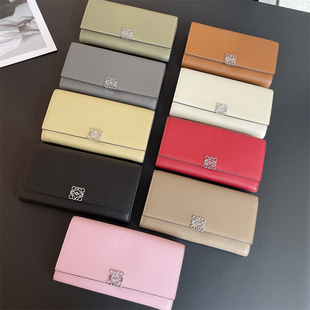 高级感真皮大容量长款钱包女百搭2025新款十字纹钱夹放手机大钞夹