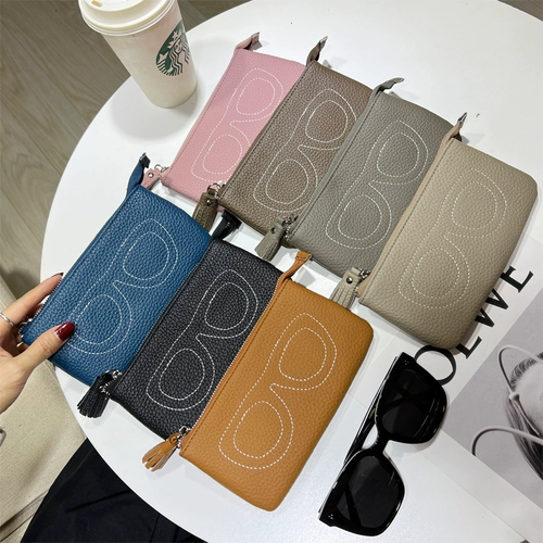 Портативные брендовые солнцезащитные очки на солнечной энергии, сумка для хранения подходит для мужчин и женщин, защитный чехол, из натуральной кожи