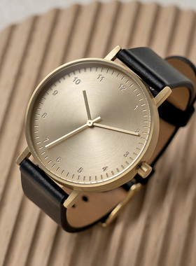 BIJOUONE彼树湾B60极简设计静音男女穿搭礼物礼盒防水精钢手表