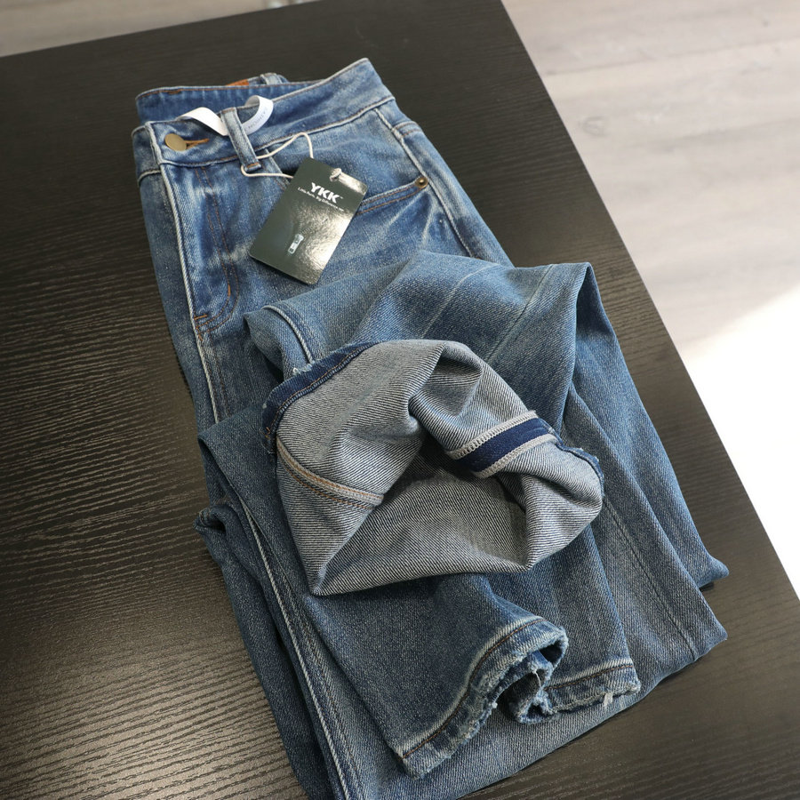 品质肉眼可见！复古高腰窄版阔腿牛仔裤女宽松显瘦直筒长裤百搭,女装/女士精品,牛仔裤,淘宝优惠券,粉丝福利购,淘宝优惠卷