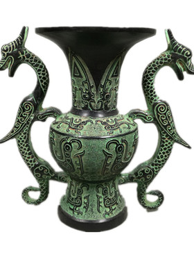 仿古做旧中式风橱窗办公桌摆件