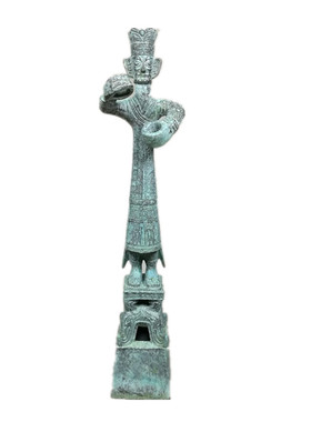 仿古做旧纪念品中式风橱窗三星堆