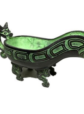 仿古做旧中式风橱窗办公桌摆件