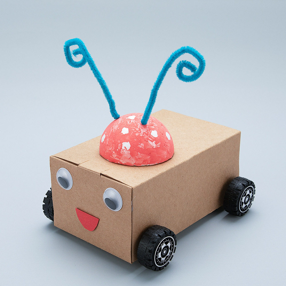 儿童diy科技实验扫地机器人学生废物利用环保steam手工制作材料包