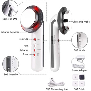 三合一仪 超声波EMS理疗机 塑形美体仪 超音波导入按摩美容仪