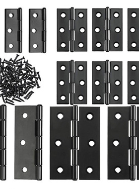 黑色合页不锈钢平开1.5/2.5/3/4寸2寸木箱盒橱柜门折小合页叶铰链