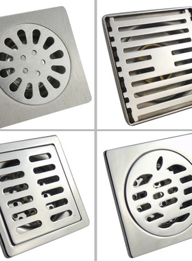 304不锈钢地漏防臭地漏不锈地漏卫生间方形dn50dn75工程