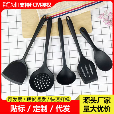 耐高温pp尼龙铲不粘锅勺铲插柄尼龙套装漏勺粉扒厨具6件套