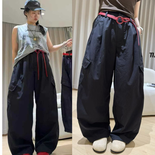 天依角裤子2025秋冬款男女童气球工装裤青少年洋气休闲长裤亲子潮