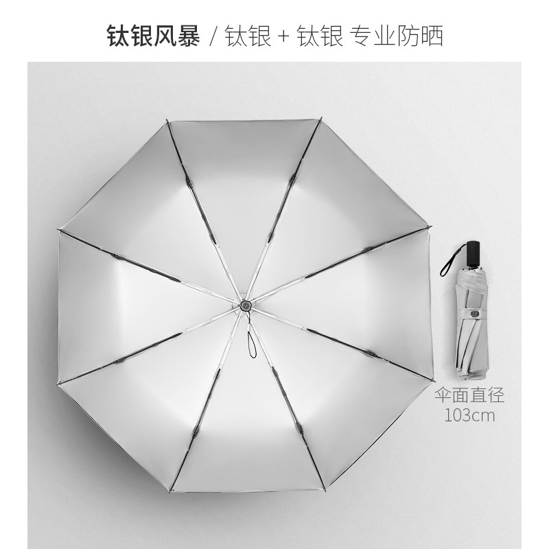 超强防晒双层伞布手动遮阳太阳伞