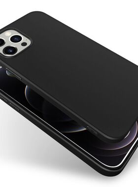 黑色磨砂手机壳适用iphone17苹果16pro max15小米14pro华为mate80荣耀500一加13软硅胶保护套可diy来图案定制