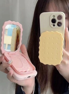 补妆镜oppoA3pro/A5/A2m梳子k12s/A58x夏天手机壳OPPOFindx9/7/8/6萌OPPO Reno15/13/12/11/14可爱A6A5活力版